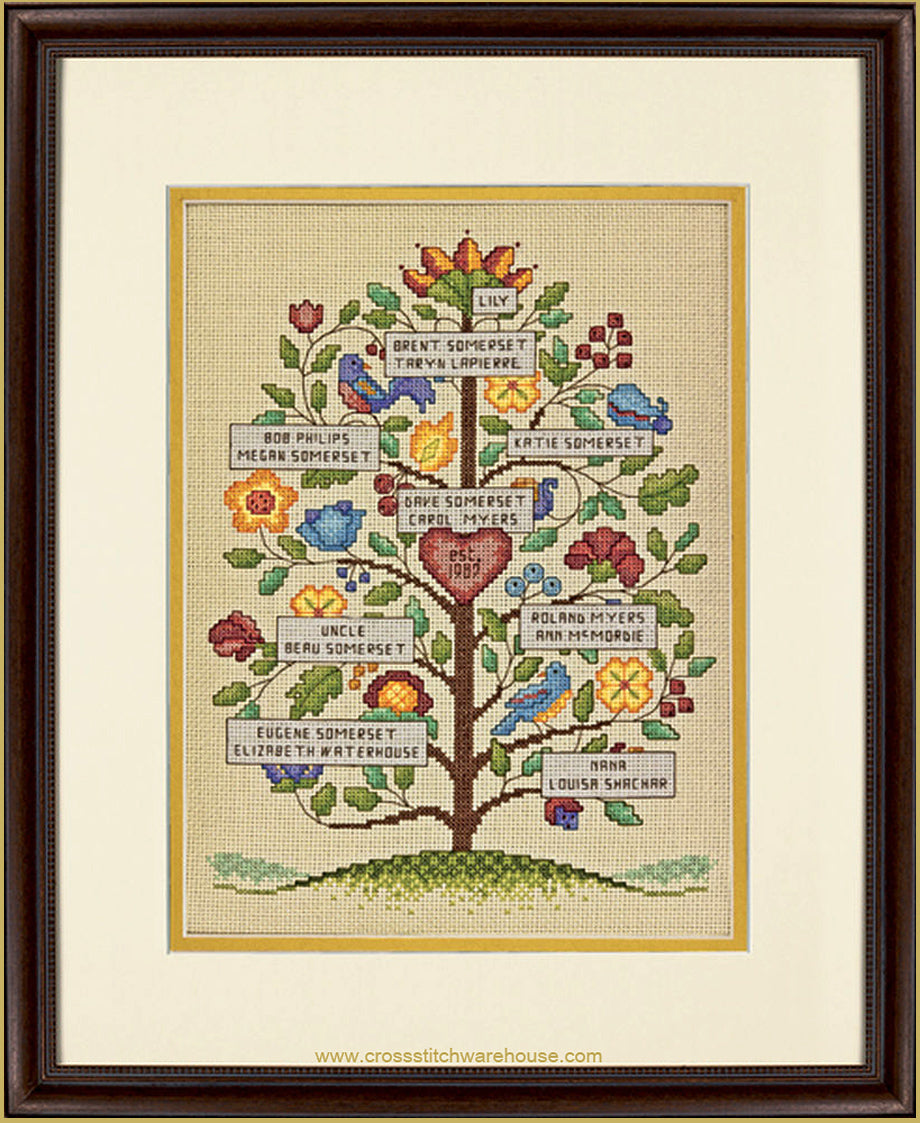 vintage-family-tree-crossstitchwarehouse-com for Free Printable Family Tree Cross Stitch Patterns Vintage Family Tree – crossstitchwarehouse.com for Free Printable Family Tree Cross Stitch Patterns
