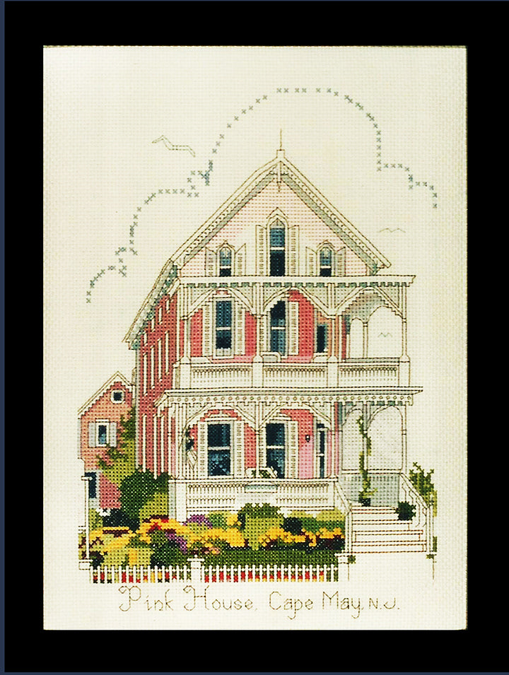 Pink House Cape May NJ - CHART ONLY – crossstitchwarehouse.com