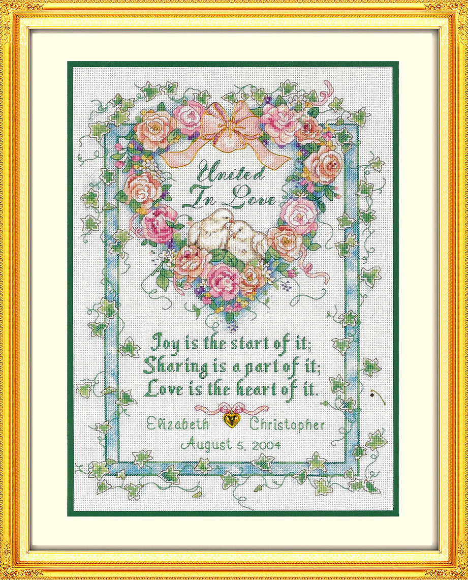 Dimension Gold Collection Love Forever Wedding Record Counted Cross Stitch deals #1520