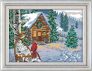 Winter Cabin GOLD PETITE