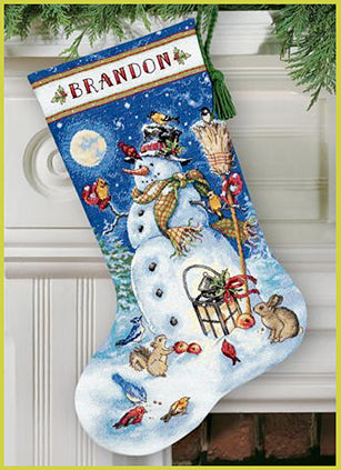 Snowman & Friends Stocking