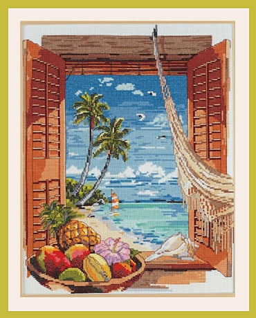 Tropical Vacation Window