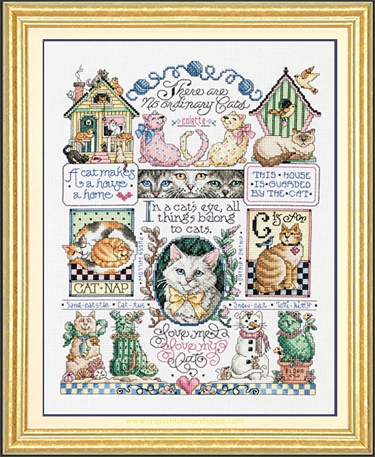 SAMPLER - Cats, Cats, Cats - CHART ONLY