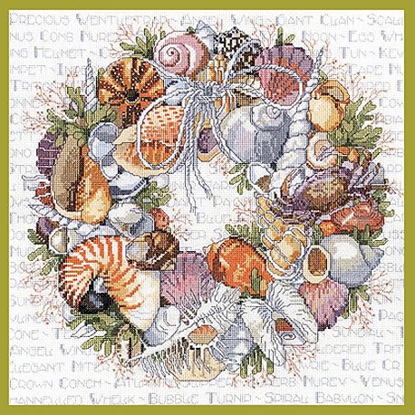 Seashell Wreath - CHART ONLY