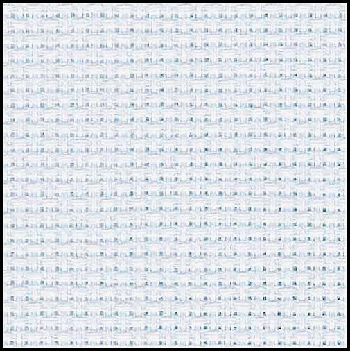 ZWEIGART - 14ct. Ice Blue Aida.