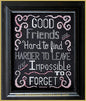 CHALKBOARD - Good Friends - CHART