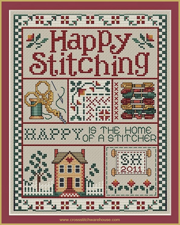 Happy Stitching Pattern Happy Stitching – crossstitchwarehouse.com