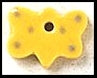 Petite Yellow Butterfly With Polka Dots