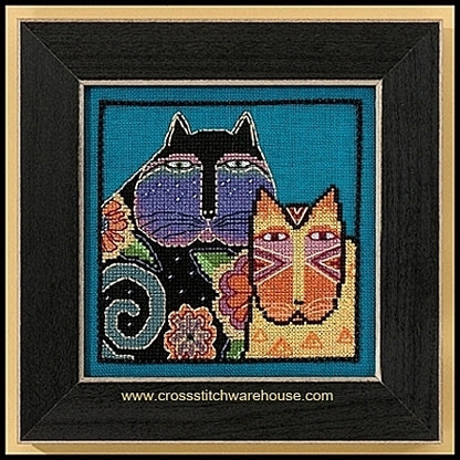 Feline Friends LINEN Kit & Frame