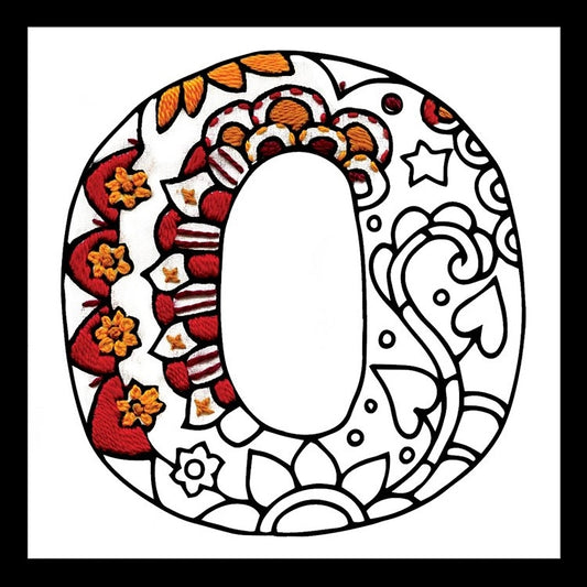 Zenbroidery Letter O