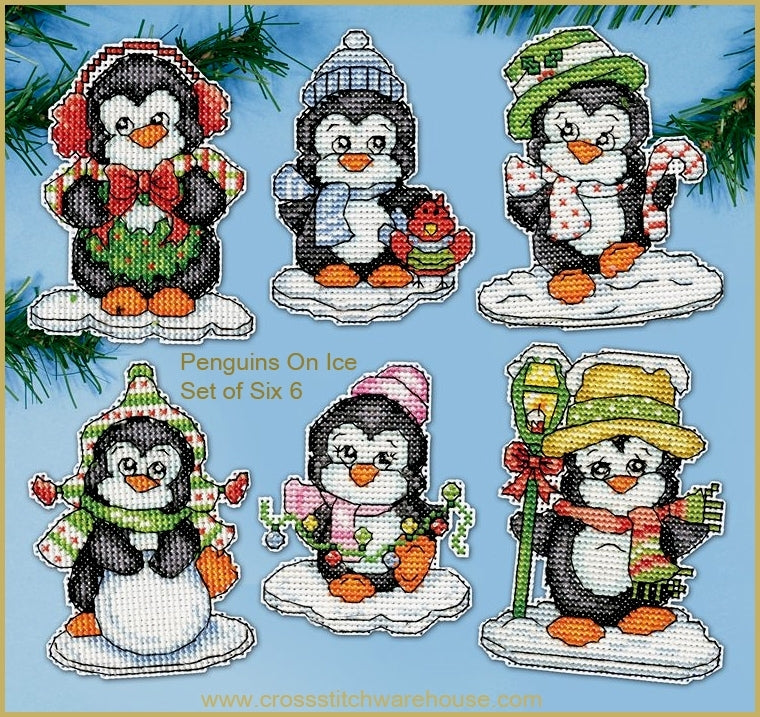 Penguins On Ice Ornaments