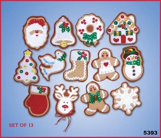 Gingerbread Men Ornaments  Set of 13