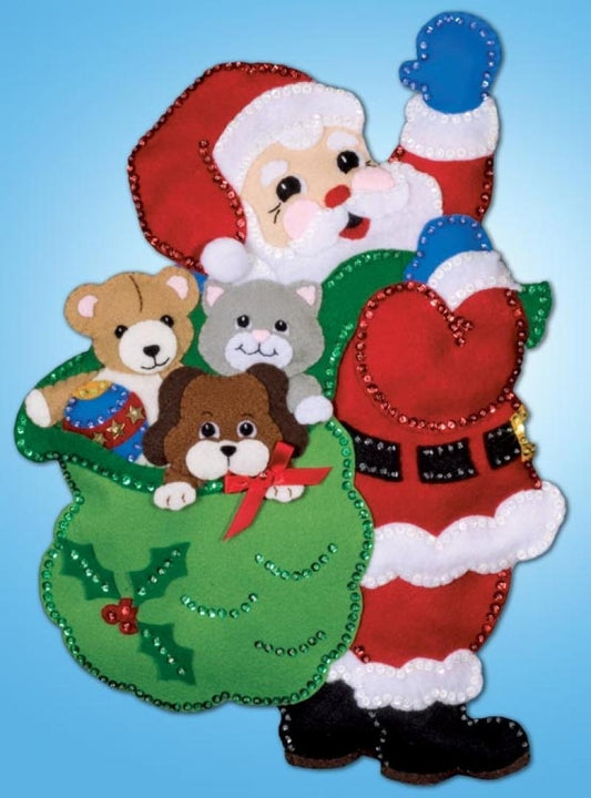 Santa & Friends Wall Hanging  HOME DECOR