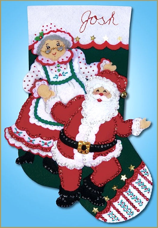 Dancing Claus Stocking