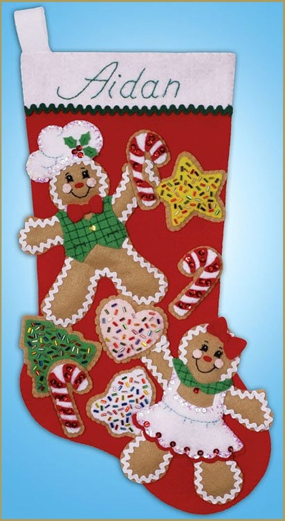 Gingerbread Friends Stocking