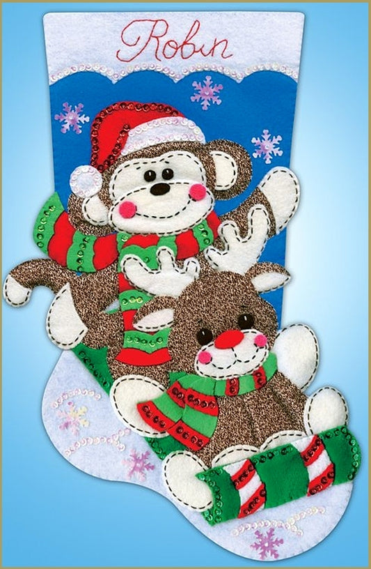 Sock Monkey Stocking