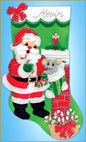 Santa with Mouse Stocking