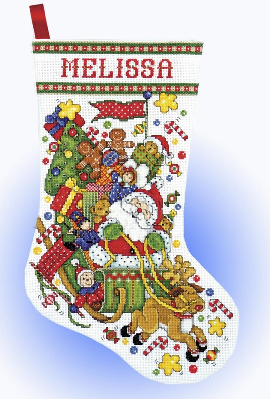 Santa's Sleigh Stocking