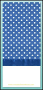 BLANK TOWEL - Blue Polka Dot