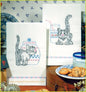 KITCHEN TOWELS - Kittens  Set of Two