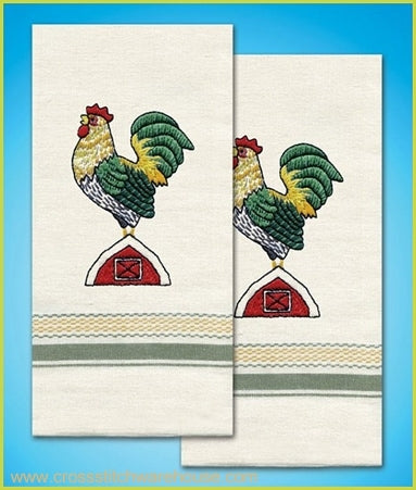 KITCHEN TOWELS - Rooster