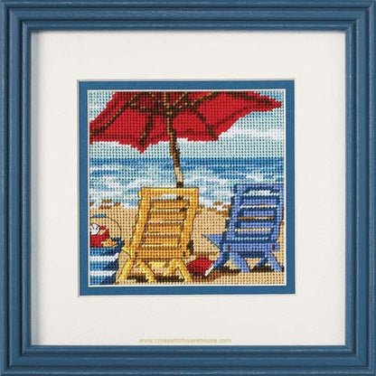 Beach Chair Duo  MINI NEEDLEPOINT