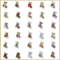 ORNAMENTS - More Tiny Stockings - Set of 30