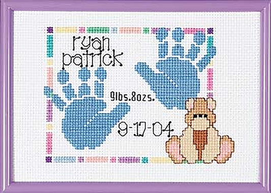 Baby Handprints Birth Record