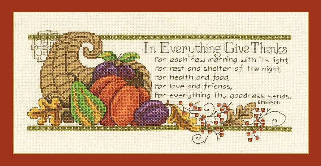 In Everything Give Thanks - CHART & FABRIC