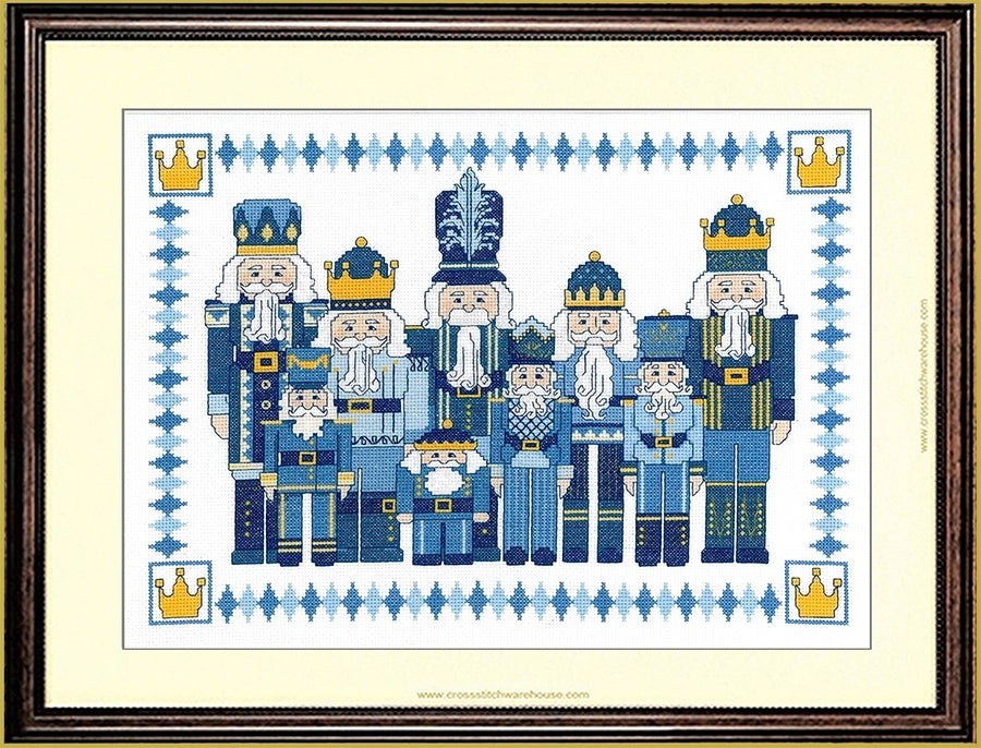 Nutcrackers In Blue - CHART & FABRIC