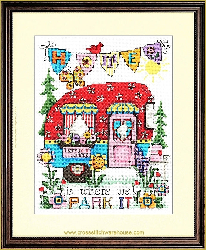 Happy Camper - CHART ONLY – crossstitchwarehouse.com