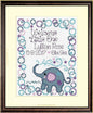 Elephant Baby BIRTH RECORD - CHART & FABRIC