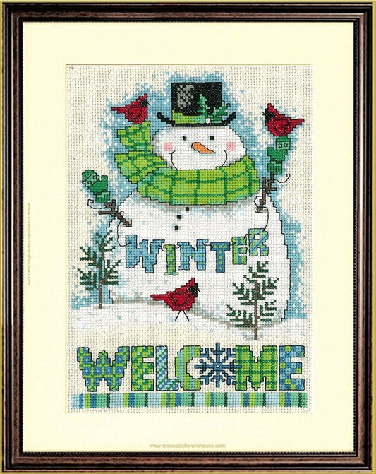 Winter Welcome Snowman - CHART ONLY