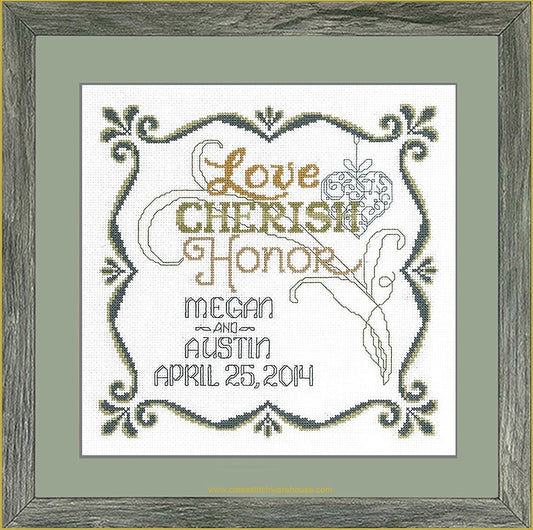 Honor Marriage Wedding Record - CHART & FABRIC