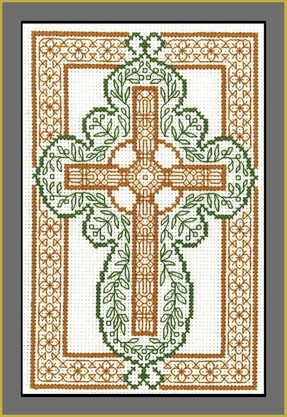 Celtic Cross - CHART & FABRIC