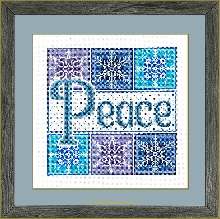 Peace Snowflakes - CHART & FABRIC