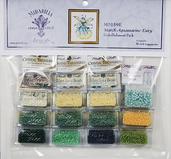 March Aquamarine - EMBELLISHMENT PACK