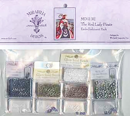 The Red Lady Pirate - CHART & EMBELLISHMENT PACK