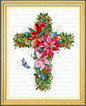 Floral Cross - WINTER - CHART ONLY