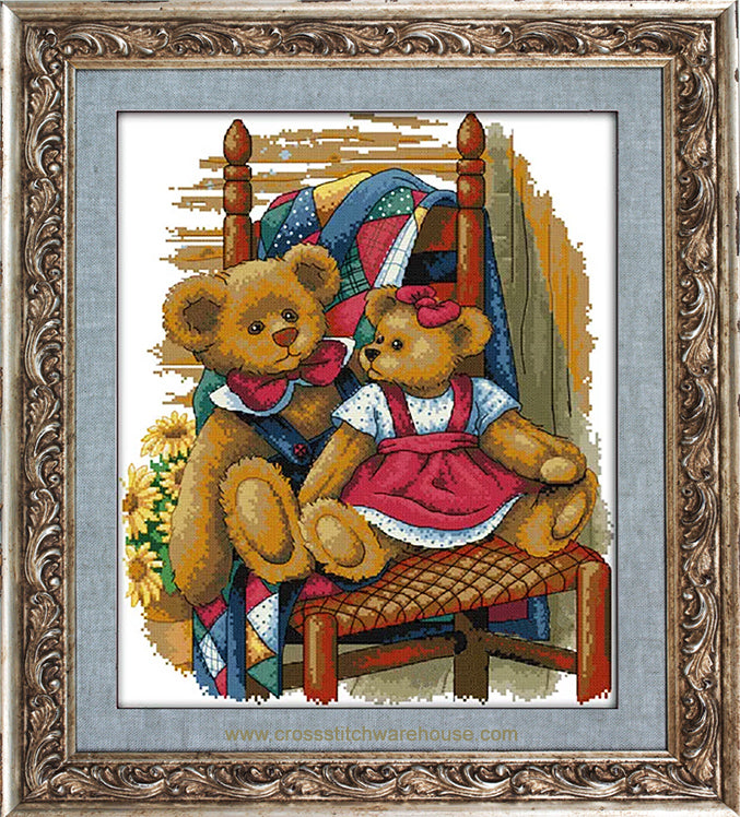 Teddies On A Chair