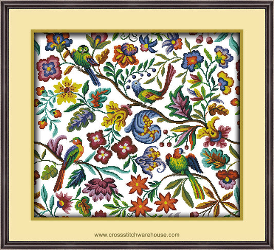 Birds and Flowers Tapestry