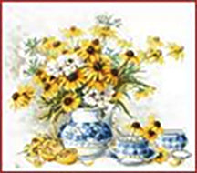 Daisies in Willow-ware