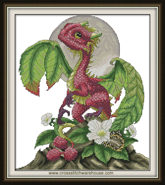 Chibi Raspberry Dragon Happy Raspberry Dragon – crossstitchwarehouse.com