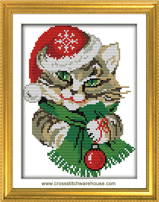 Cat Portrait - Christmas Kitty