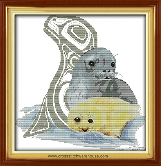 Mother And Baby Seal