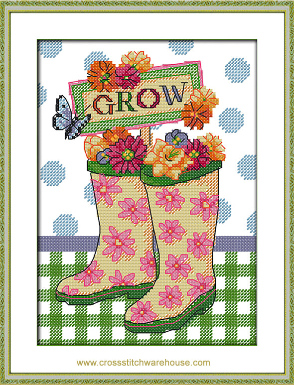 Flowers In Rain boots