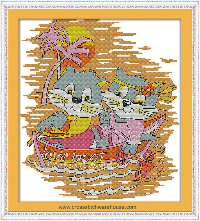 Cat Portrait - Kitty Love Boat