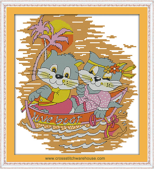 Cat Portrait - Kitty Love Boat