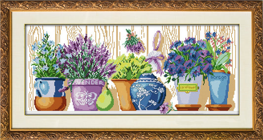 Herb and Flower Shelf