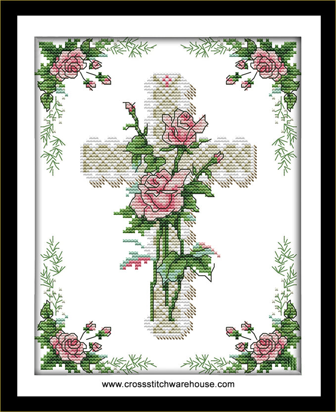 Rose Cross – crossstitchwarehouse.com